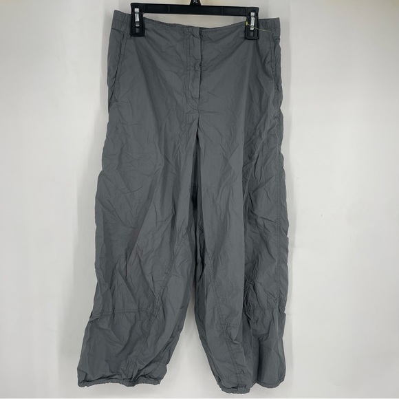 Oska 3 US 10 12 Baggy Gray Barrel Pants Lagenlook Minimalist Balloon Capri - Picture 1 of 8